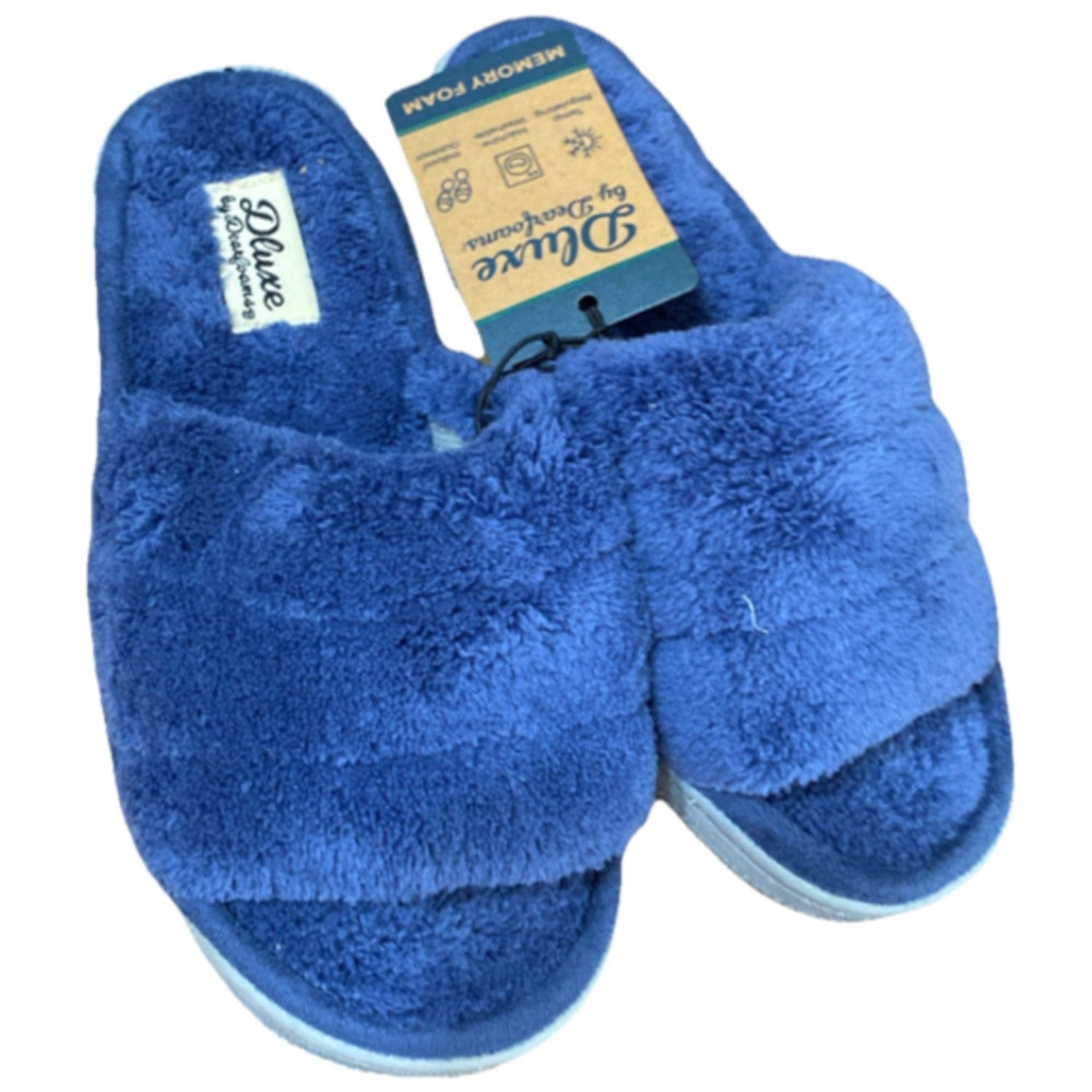 Terry Cloth Open Toe Slippers for kids Memory Foam